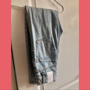 zara mom-fit jeans (light blue)